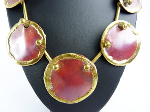 Vintage Brutalist Necklace & Earrings
