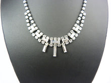 Load image into Gallery viewer, Vintage Baguette Rhinestone Necklace
