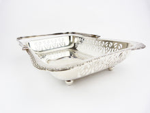 Load image into Gallery viewer, Vintage EPNS Silver Plate Pierced Handled Serving Dish