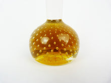 Load image into Gallery viewer, Vintage Brown Amber Glass Controlled Bubble Bud Vase