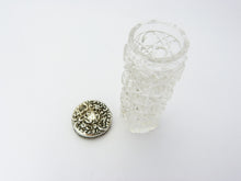 Load image into Gallery viewer, Antique Edwardian Silver Lidded Cut Glass Bottle