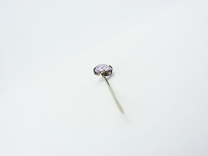 Antique Silver & Amethyst Stick Pin
