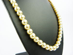 Vintage Faux Pearl Bead Necklace