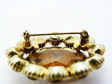 Load image into Gallery viewer, Vintage Amber Glass Sphinx Brooch