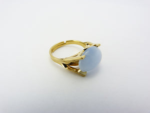 Vintage Sarah Coventry Art Glass Adjustable Ring
