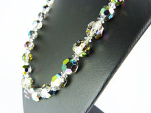 Load image into Gallery viewer, Vintage Aurora Borealis &amp; Sterling Silver Clasp Necklace