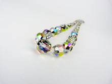 Load image into Gallery viewer, Vintage Aurora Borealis &amp; Sterling Silver Clasp Necklace