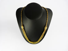 Load image into Gallery viewer, Vintage Gold Tone Multi Strand Rope Chain Necklace