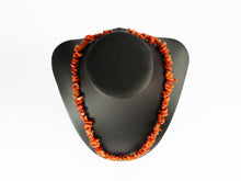 Load image into Gallery viewer, Vintage Red Chip Coral &amp; Silver Clasp Necklace
