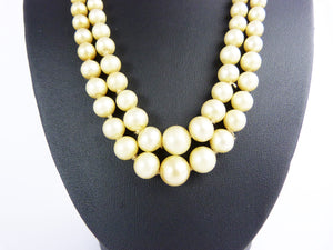 Vintage 9CT Gold Ciro Pearl Double Strand Necklace