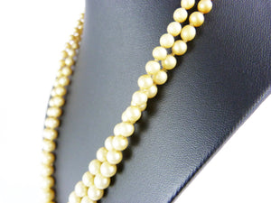 Vintage 9CT Gold Ciro Pearl Double Strand Necklace
