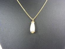 Load image into Gallery viewer, Vintage Gold Tone &amp; Faux Pearl Dropper Necklace