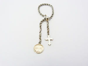 Vintage Silver Lourdes Rosary & Crucifix
