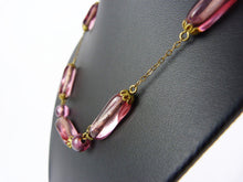 Load image into Gallery viewer, Art Deco 1930&#39;s Czech Bohemian Pink Glass Bead Necklace