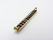 Load image into Gallery viewer, Antique Victorian Gold Plated Garnet Bar Brooch