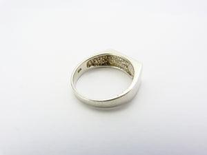 Vintage Silver Love Ring Size R