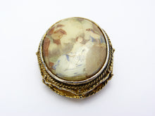 Load image into Gallery viewer, Vintage Limoge Cameo Style Hollywood Brooch