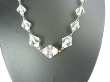 Load image into Gallery viewer, Vintage Art Deco Crystal Glass Bead Necklace