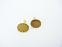 Load image into Gallery viewer, Vintage Brushed Gold Oval Cufflinks Made In West Germany