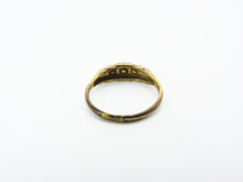 Load image into Gallery viewer, Art Deco Rolled Gold &amp; Clear Paste Ring