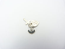 Load image into Gallery viewer, Vintage Silver Engraved Faith Hope &amp; Charity Charm