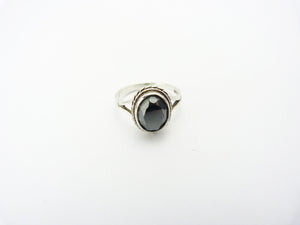 Vintage Art Deco Silver & Hematite Ring