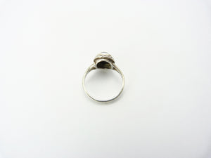Vintage Art Deco Silver & Hematite Ring
