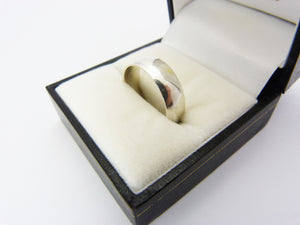 Vintage Sterling Silver Wedding Band Ring UK Size R