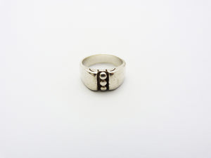 Vintage Modernist Silver Taxco Mexico Ring