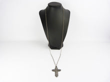 Load image into Gallery viewer, Large Vintage Victorian Style Cross Pendant &amp; Chain