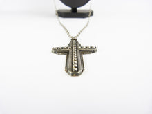 Load image into Gallery viewer, Large Vintage Victorian Style Cross Pendant &amp; Chain