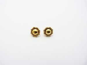 Vintage Gold Plated Monet Ball Earrings