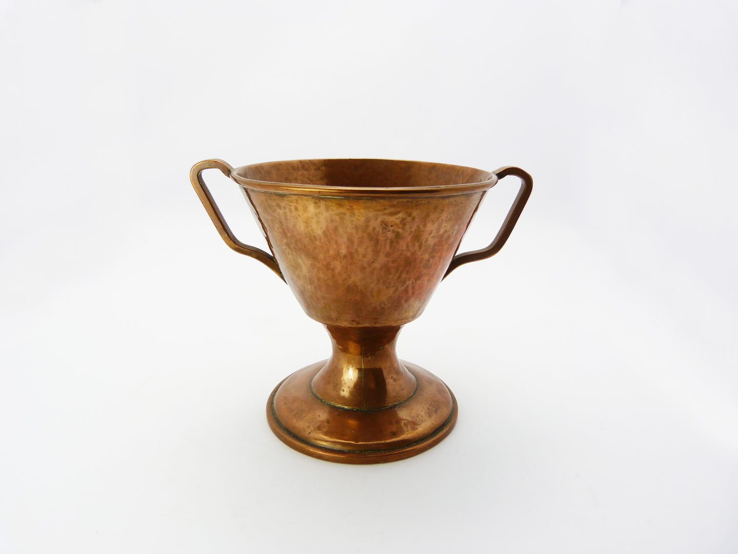 Antique Arts and Crafts Copper Handled Chalice - Copper Goblet - Copper Trophy