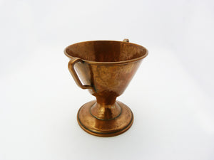 Antique Arts and Crafts Copper Handled Chalice - Copper Goblet - Copper Trophy