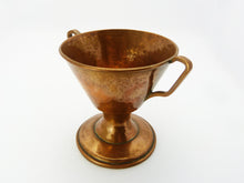 Load image into Gallery viewer, Antique Arts and Crafts Copper Handled Chalice - Copper Goblet - Copper Trophy