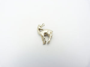 Vintage Silver Deer Charm Pendant
