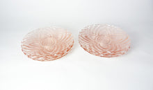 Load image into Gallery viewer, Vintage Pink Glass Plates - Set of 6 Side Plates - Belgium Pink Glass Plates