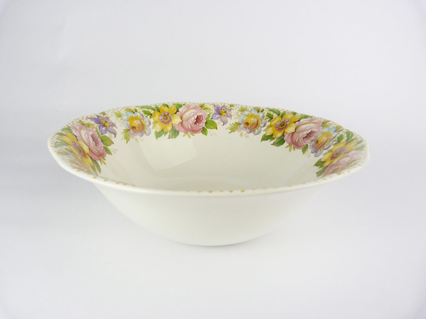 Vintage Enoch Wedgewood Tunstall Floral Pattern Bowl