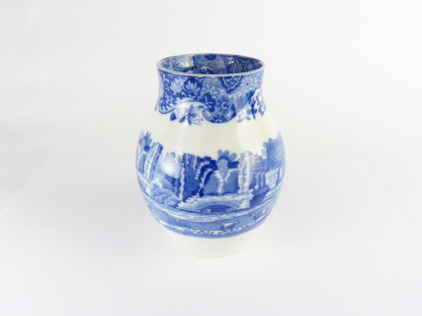 Vintage Copeland Spode Italian Blue & White Vase