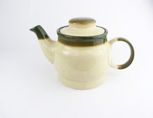 Load image into Gallery viewer, Vintage Pruszkow Made In Poland Teapot - Beige &amp; Green Glazed Teapot - Mid Century Teapot