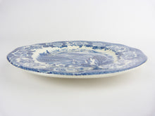 Load image into Gallery viewer, Vintage Enoch Wedgwood Tunstall Lochs of Scotland Loch Katrine Blue &amp; White Plate