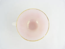 Load image into Gallery viewer, Vintage French Arcopal Harlequin Opalescent Pink Glass Tea Cup