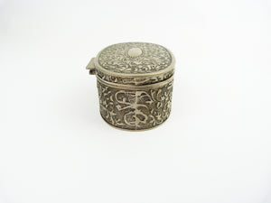 Vintage Silver Plated Jewellery Trinket Box