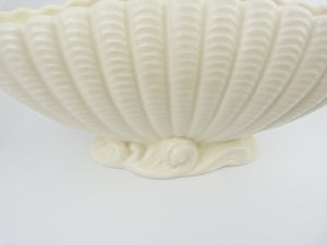Vintage Art Deco Sylvac White Clam Shell Vase Planter