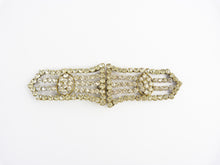 Load image into Gallery viewer, Antique Edwardian Clear Paste Belt Buckle