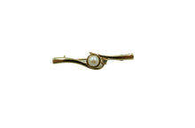 Load image into Gallery viewer, Vintage Gold &amp; Faux Pearl Brooch