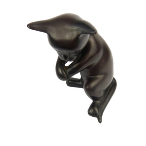 Vintage Black Cat Ornament Figurine