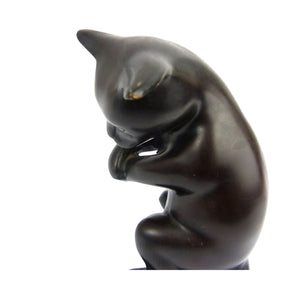Vintage Black Cat Ornament Figurine