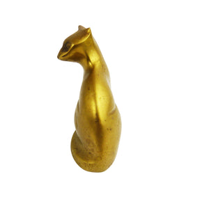 Vintage Brass Cat Ornament Figurine
