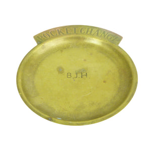 Vintage Brass Pocket Change Dish